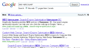 SEO Vancouver in Local SERPS